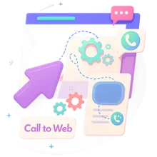 Biểu tượng dịch vụ Call to Web - Gọi điện trực tiếp từ website