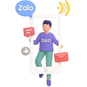 Biểu tượng tin nhắn Zalo ZNS - Zalo Notification Service cho doanh nghiệp